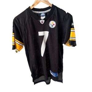 Vintage Pittsburgh Steelers BEN ROETHLISBERGER #7 Reebok NFL Jersey Youth Large